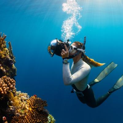 Use an underwater camera