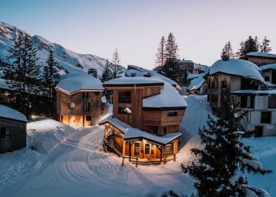 Celebrate Christmas in a log cabin