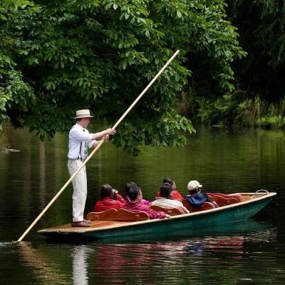 Ride in a punt boat