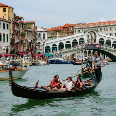 Ride in a gondola