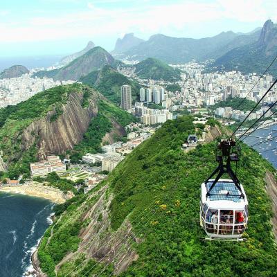 Ride a cable car in Rio