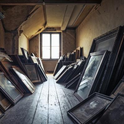 Discover an old masterpiece in an attic