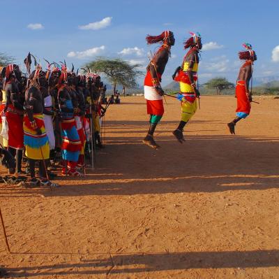 See a traditional African tribal dance