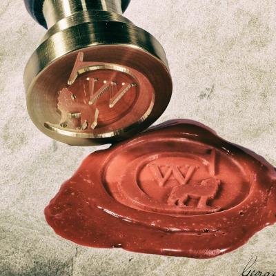 Send an letter in an envelope sealed with sealing wax