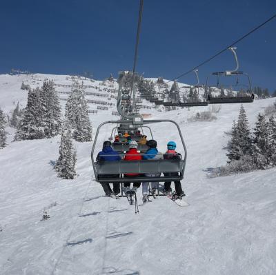 Ride on a ski lift
