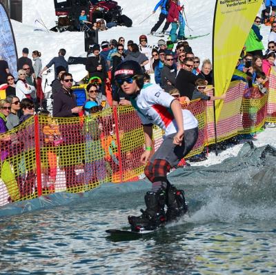 Water-Skiing On Snow