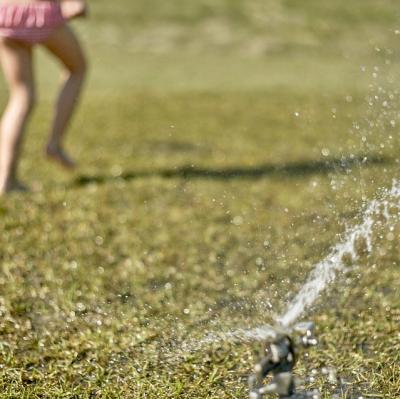 Run through sprinklers