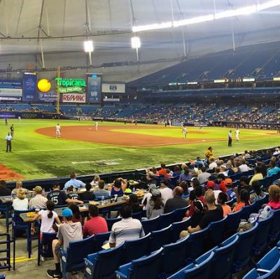 Catch a ball game at Tropicana Field Tampa