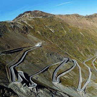 Drive through a mountain pass