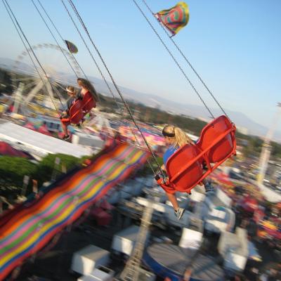 Go on a carnival swing ride