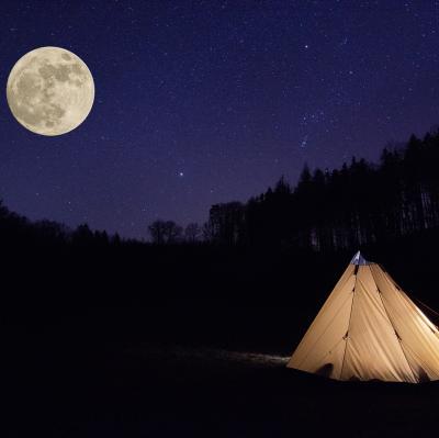 Camping under the stars