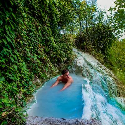 Bathe in a natural thermal spring