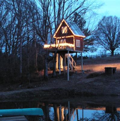 Spend a night in a treehouse