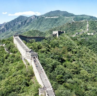 Stand on the Great Wall of China
