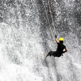 Abseil Down a Waterfall