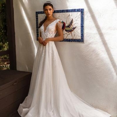 Try on a wedding dress