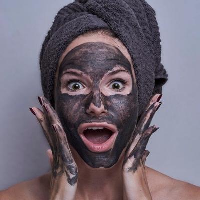 Have a face mask beauty treatment