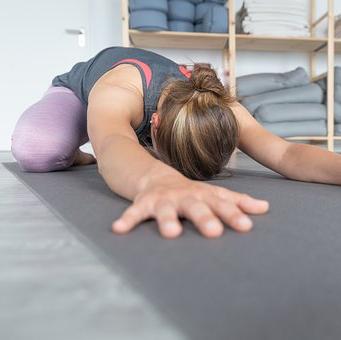Perfect a half tortoise yoga position