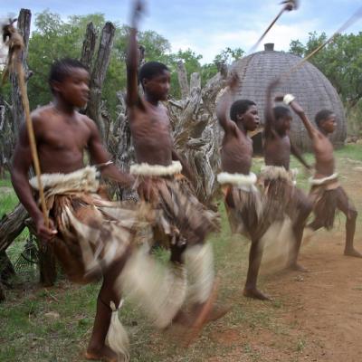 See an African tribal dance