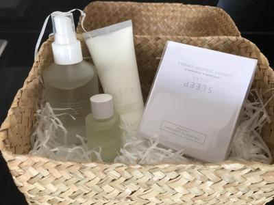 White Company sleep wellness basket